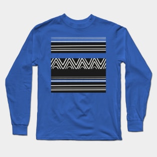 African Striped Pattern Long Sleeve T-Shirt